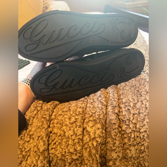 Men’s Gucci GG Canvas Low 'Grey Black' - Size 6 US / Size 39.5 EU - Picture 2 of 8